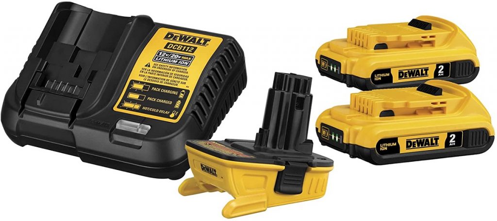 DeWalt has an all in one kit for using your old tools with new batteries